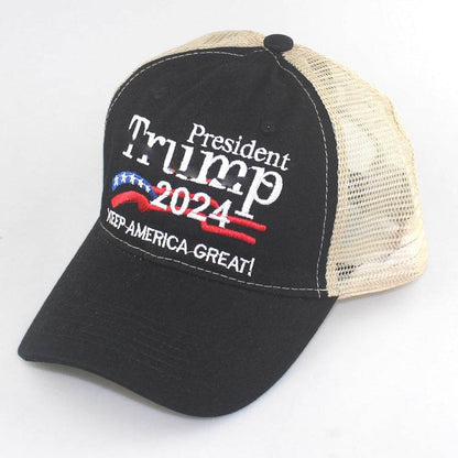 2024 American Election Baseball Cap - Washed Cotton Truck Driver Hat - Buy Center