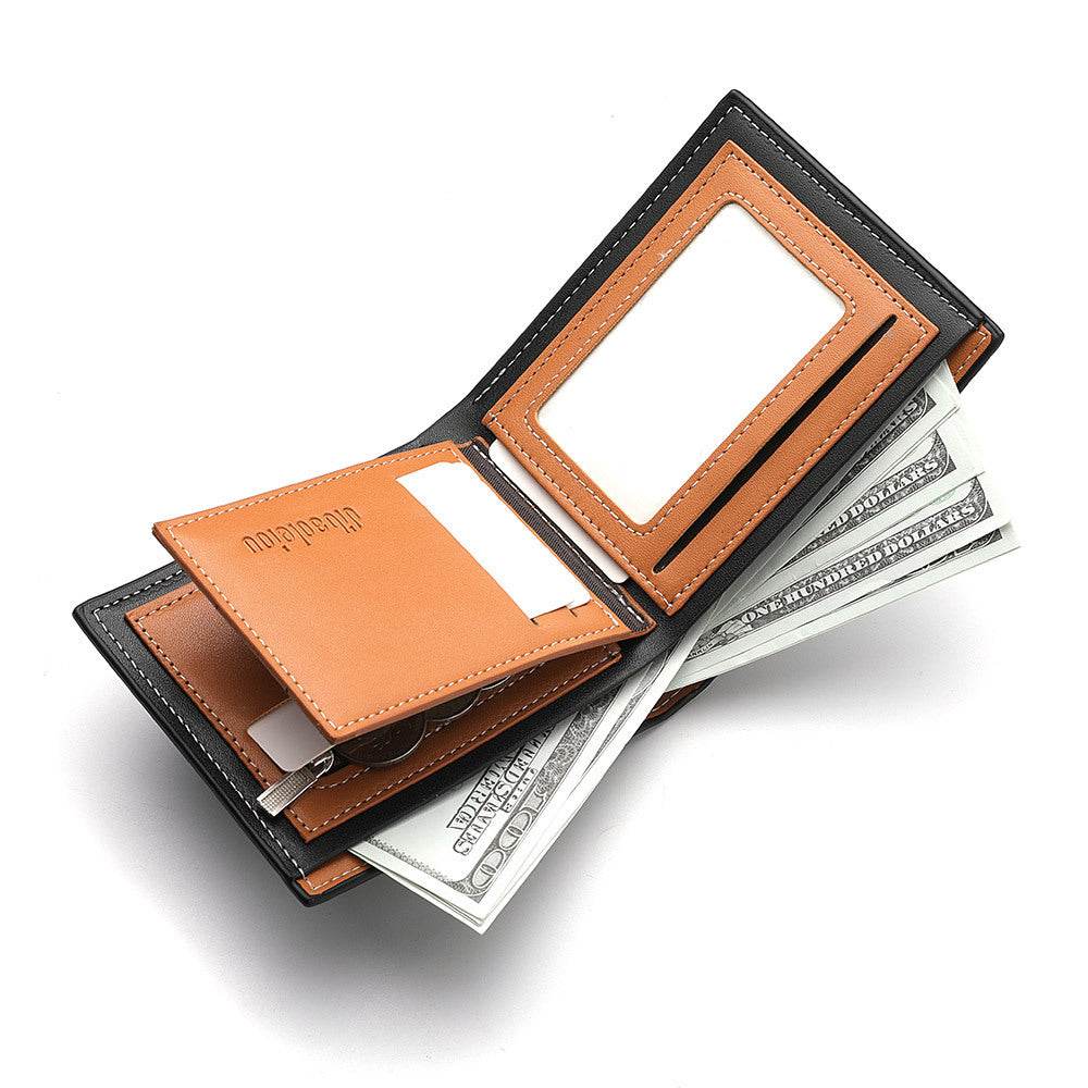 Men's Zipper Wallet - Lion Embossed Pattern, Stylish & Secure Design - Buy Center