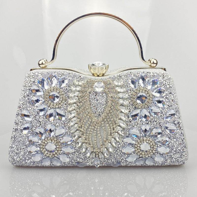 Buycenter Women's Shiny Banquet Clutch - Elegant Square Design in Multiple Colors - Buy Center