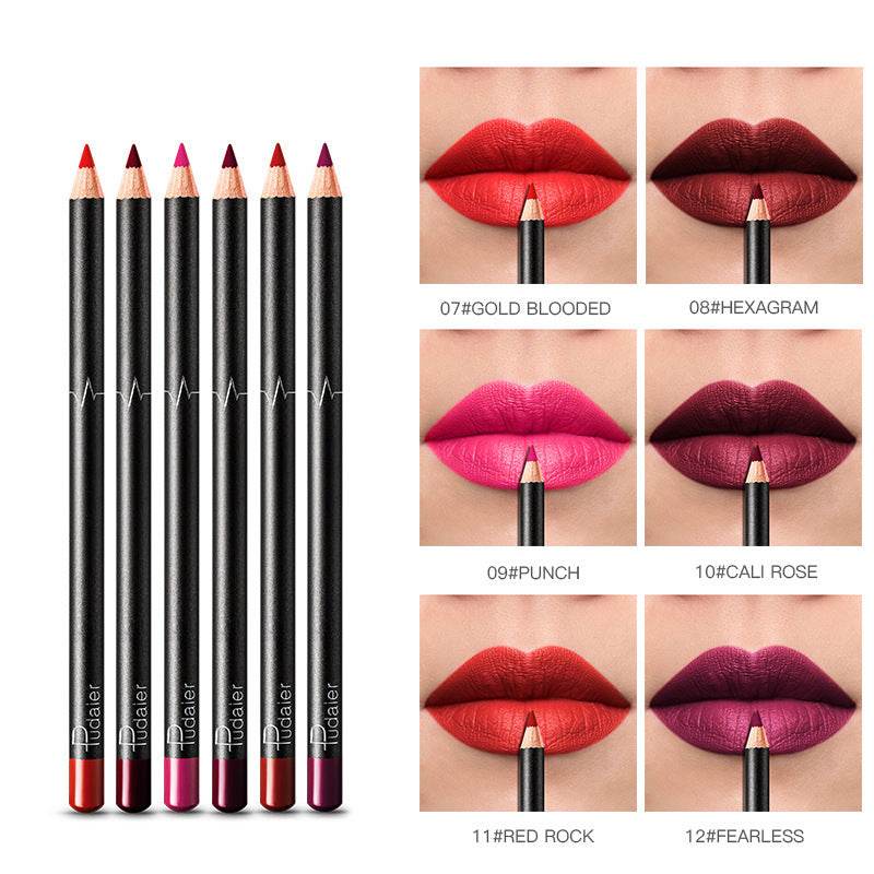36 Color Waterproof Lip Liner - Non-Smudge & Long Lasting Shades - Buy Center