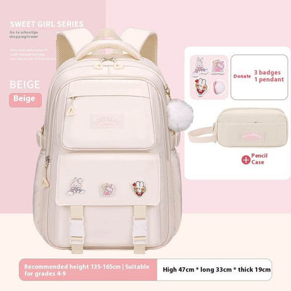 Large Capacity Student Backpack - Comfortable Design for Grades 1-12 - Buy Center