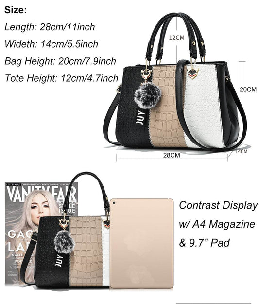 Buycenter Wave Women Handbags - Elegant Tote with Large Capacity and Pockets - Buy Center