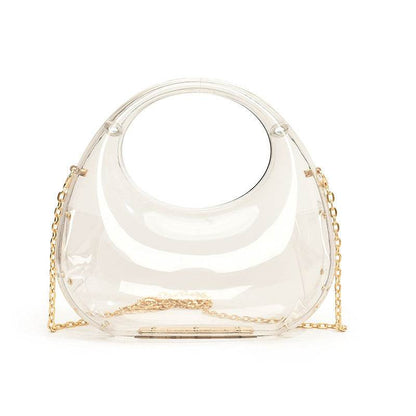 Small Acrylic Gold Handbag - Trendy Shoulder Bag for Daily Use - Buy Center