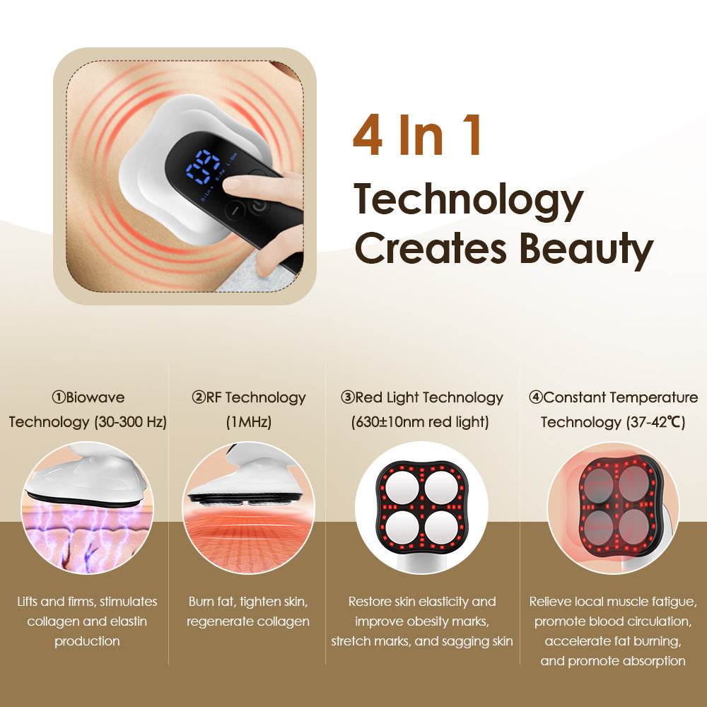 4-in-1 Cordless Electric Fat Remover - Body Massager for Slimming & Sculpting - Buy Center