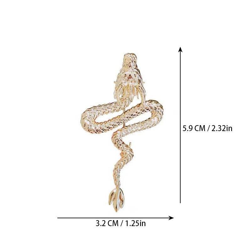 Exquisite Golden Dragon Brooch - Men's & Women's Suit Accessory - Buy Center