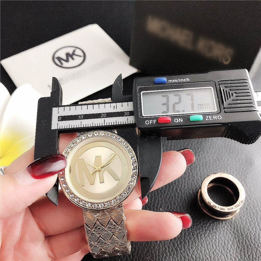 Elegant Diamond Quartz Watch for Women - Stylish Stainless Steel Band - Buy Center