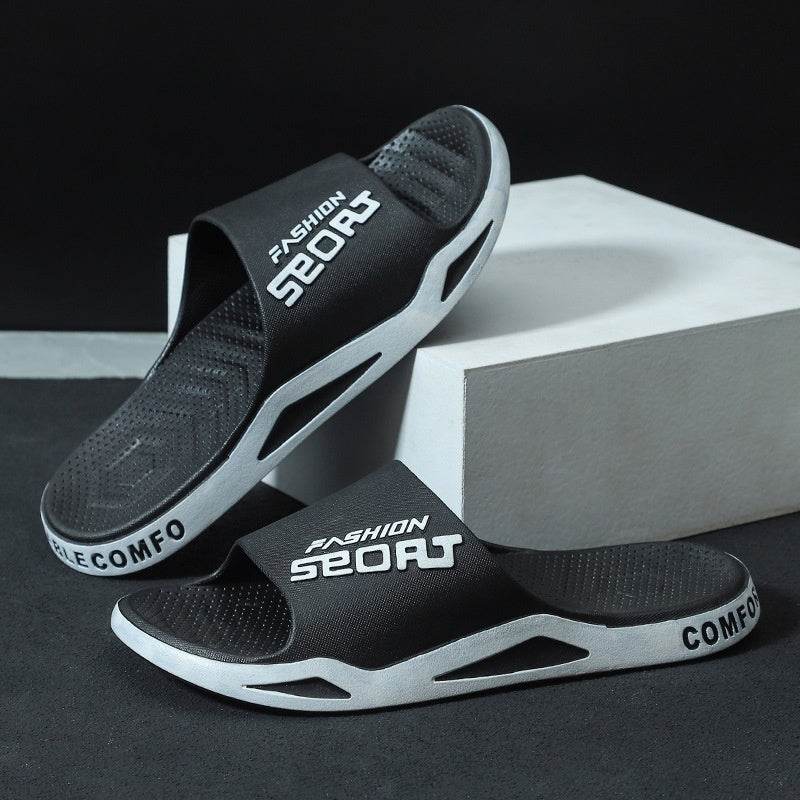Men's Summer Basketball Slippers - Thick-Soled & Wear-Resistant Comfort - Buy Center