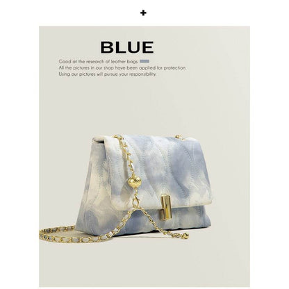 Elegant Texture Chain Crossbody Bag - Stylish Small Square Evening Bag - Buy Center