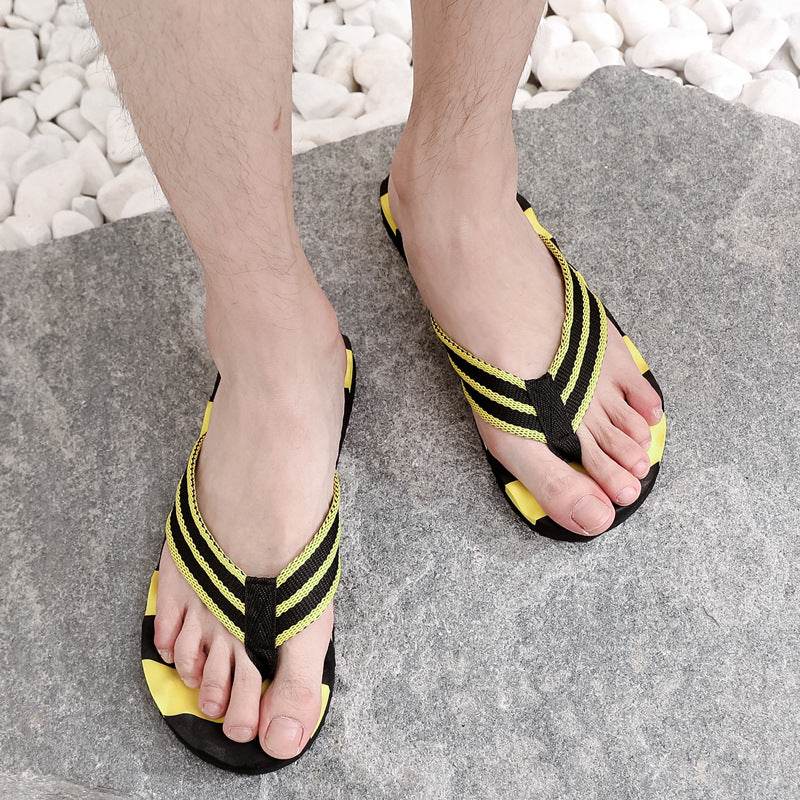 Summer Men's Flip Flops - Casual Color Matching Beach Sandals 2025 - Buy Center