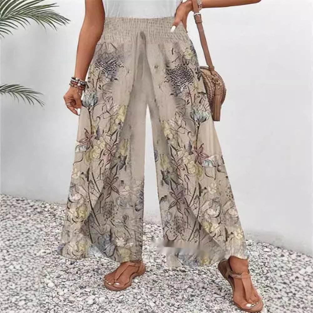 Buycenter Women's Casual Wide-Leg Pants - Stylish High Waist Fashion - Buy Center