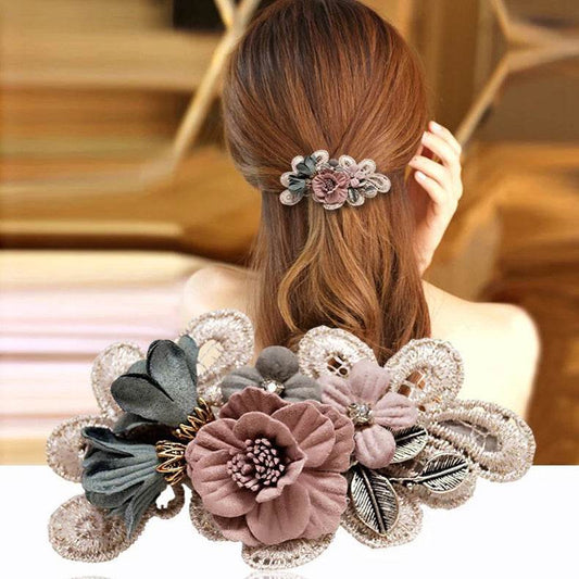 Elegant Handmade Bow Hair Accessories - Pearl Flower Hair Ring 2025 - Buy Center