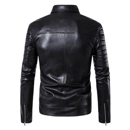 Trendy Men's Motorcycle Leather Jacket - Genuine Cow Split Suede 2025 - Buy Center