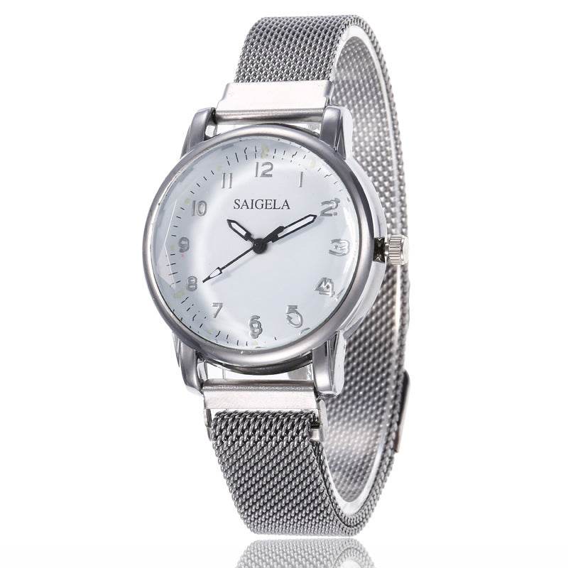 Milan Mesh Strap Digital Women's Watch - Chic Magnetic Buckle Style - Buy Center