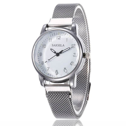 Milan Mesh Strap Digital Women's Watch - Chic Magnetic Buckle Style - Buy Center