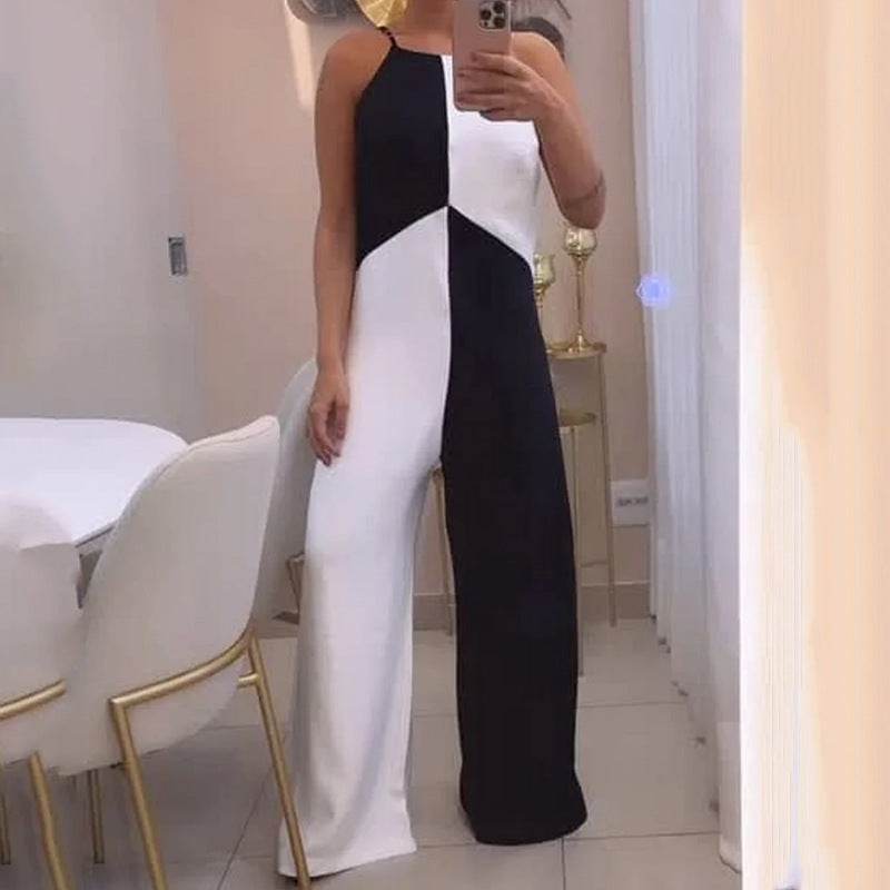 Buycenter Casual Loose Color Block Jumpsuit - Trendy Fashion Piece - Buy Center