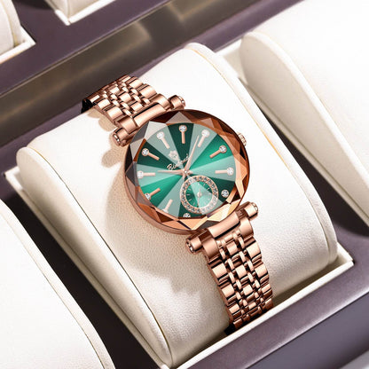 Niche Women's Waterproof Quartz Watch - Stylish Rose Gold Design 2025 - Buy Center