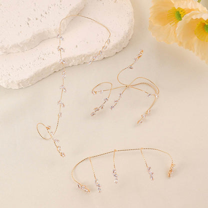 Buycenter Simple Zircon Leaves Finger Chain - Elegant Body Jewelry for Women - Buy Center