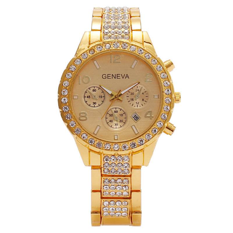 Women's Diamond Digital Quartz Watch - Stylish Three Eyes Sports - 2025 - Buy Center