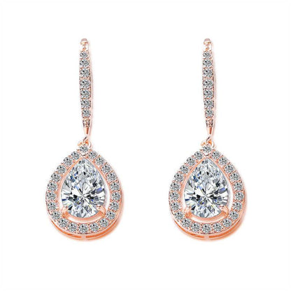 Buycenter Zircon Drop-shaped Earrings - Fashion Pearls Jewelry for Women - Buy Center