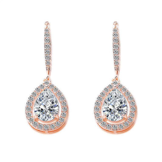Buycenter Zircon Drop-shaped Earrings - Fashion Pearls Jewelry for Women - Buy Center