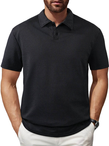 Men's Casual Striped Lapel Short Sleeve - Lightweight & Stylish for Teens - Buy Center