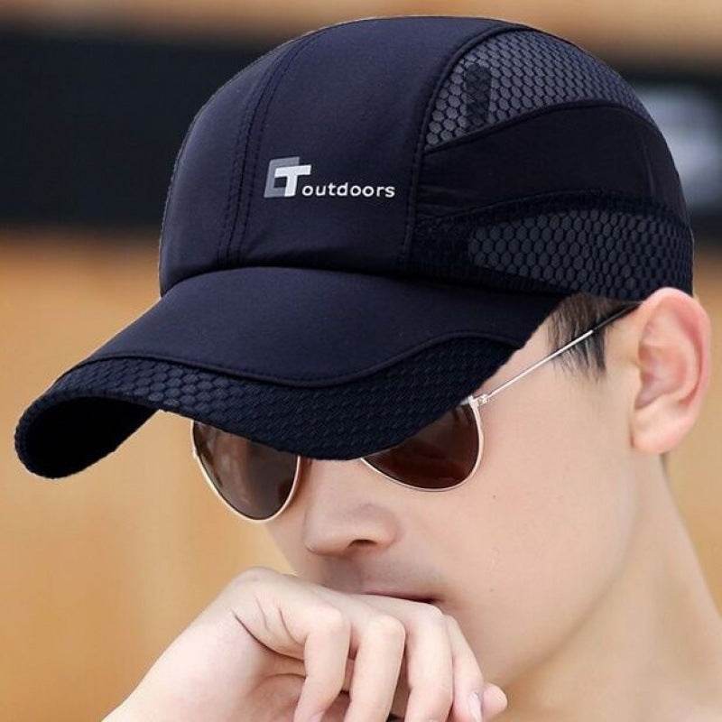 Buycenter Quick-Drying Sun Hat - Adjustable Cotton Baseball Cap for Men - Buy Center