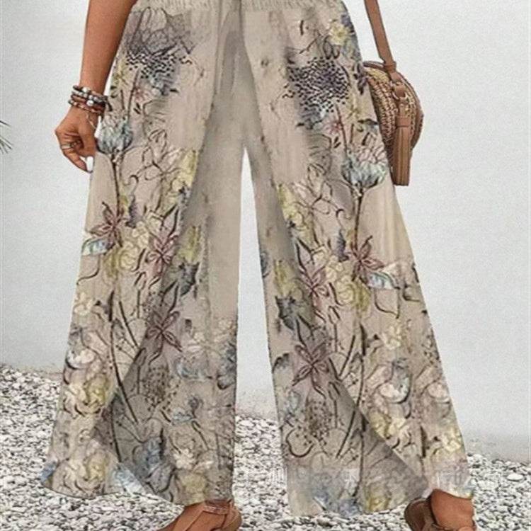 Buycenter Women's Casual Wide-Leg Pants - Stylish High Waist Fashion - Buy Center