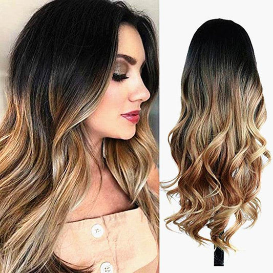 Big Wave Gradient Color Hood - Premium Synthetic Hair Piece for Trendy Style - Buy Center