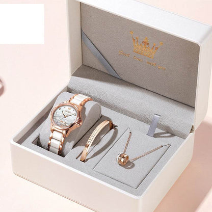 Fashion Automatic Mechanical Ladies Watch - Waterproof & Luminous Design - Buy Center