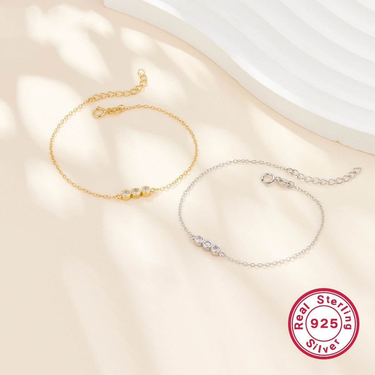 Buycenter 925 Silver Bracelet - Elegant European and American Design - Buy Center