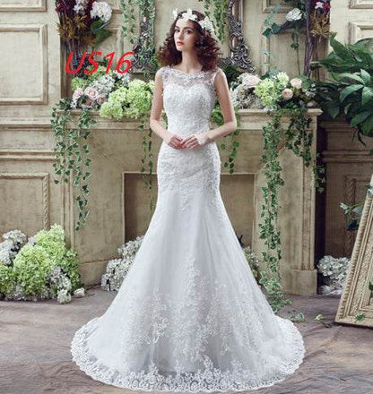 Buycenter Lace Mermaid Wedding Dress - Sexy Trailing Design for Brides - Buy Center