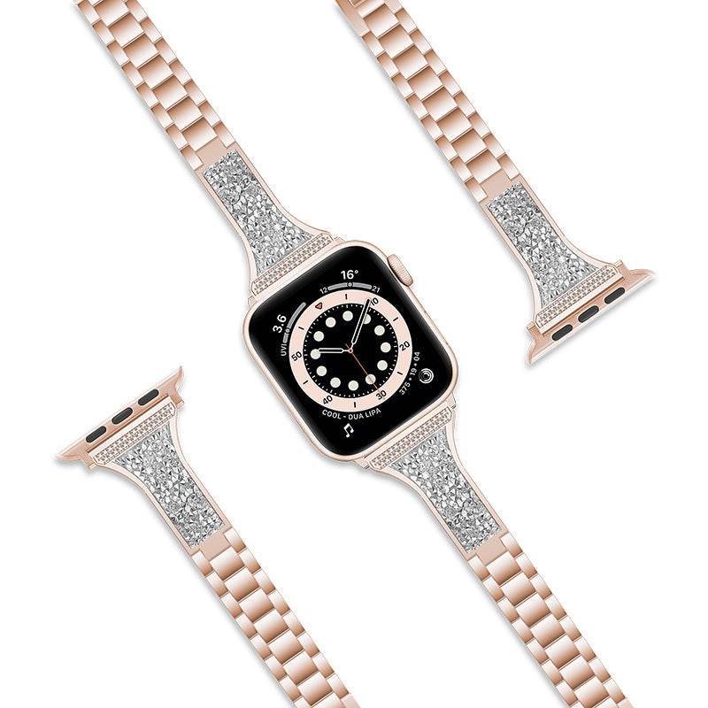 Three-Bead Stylish Stainless Steel Strap for Apple Watch - Trendy Looks - Buy Center