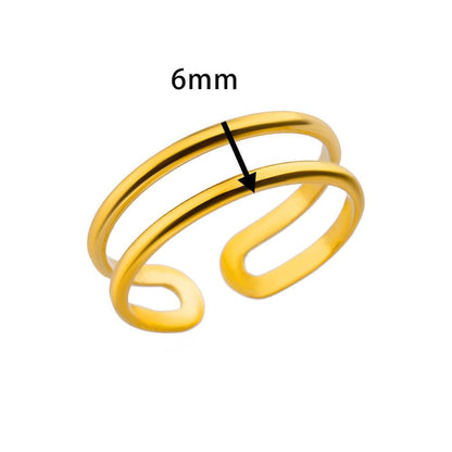 Adjustable Stainless Steel Hydraulic Ring - Stylish Geometric Design for All - Buy Center