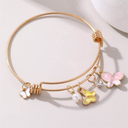 Elegant Oil Dripping Butterfly Bracelet - Premium Acrylic Jewelry - Buy Center