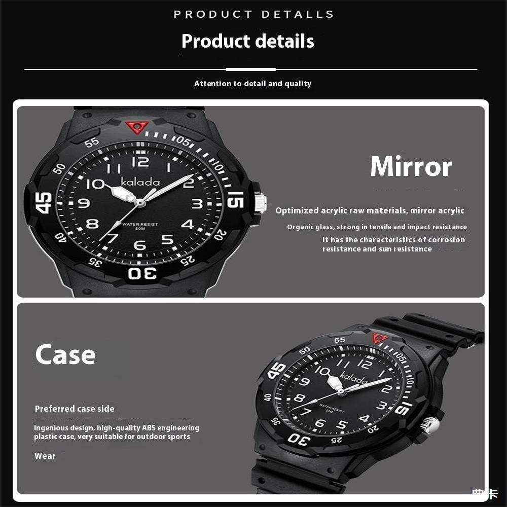 Men's Sports Luminous Quartz Watch - Stylish, Durable, 5-Year Warranty - Buy Center