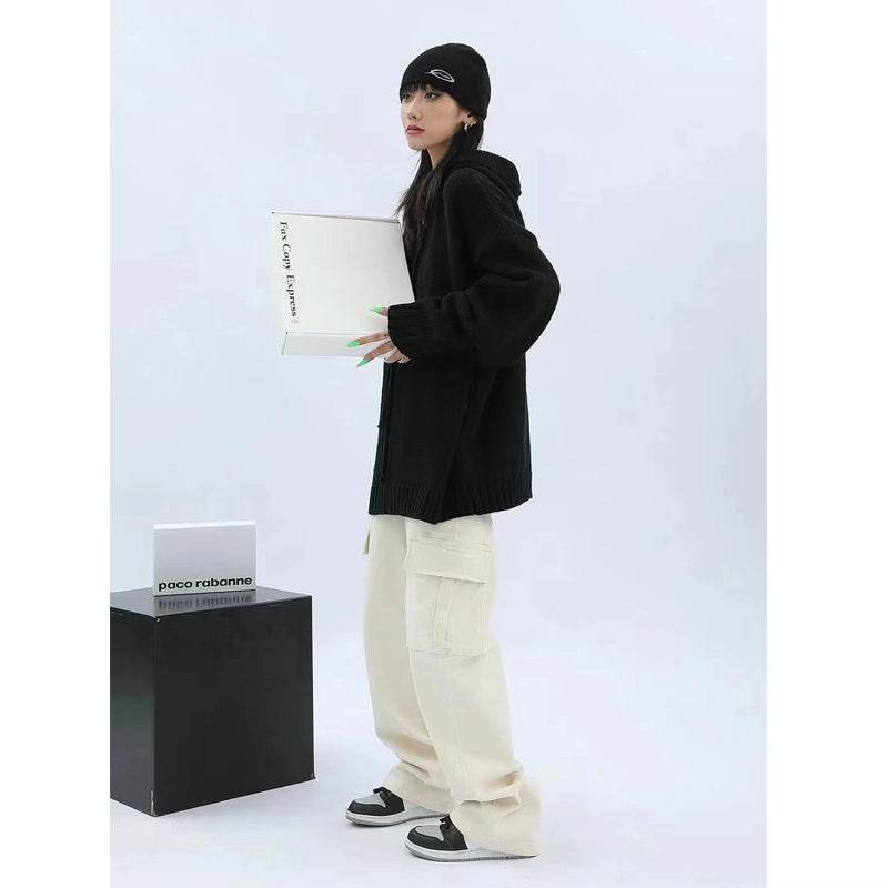 Loose High Waist Cargo Pants - Casual Wide Leg Style for Everyday Comfort - Buy Center