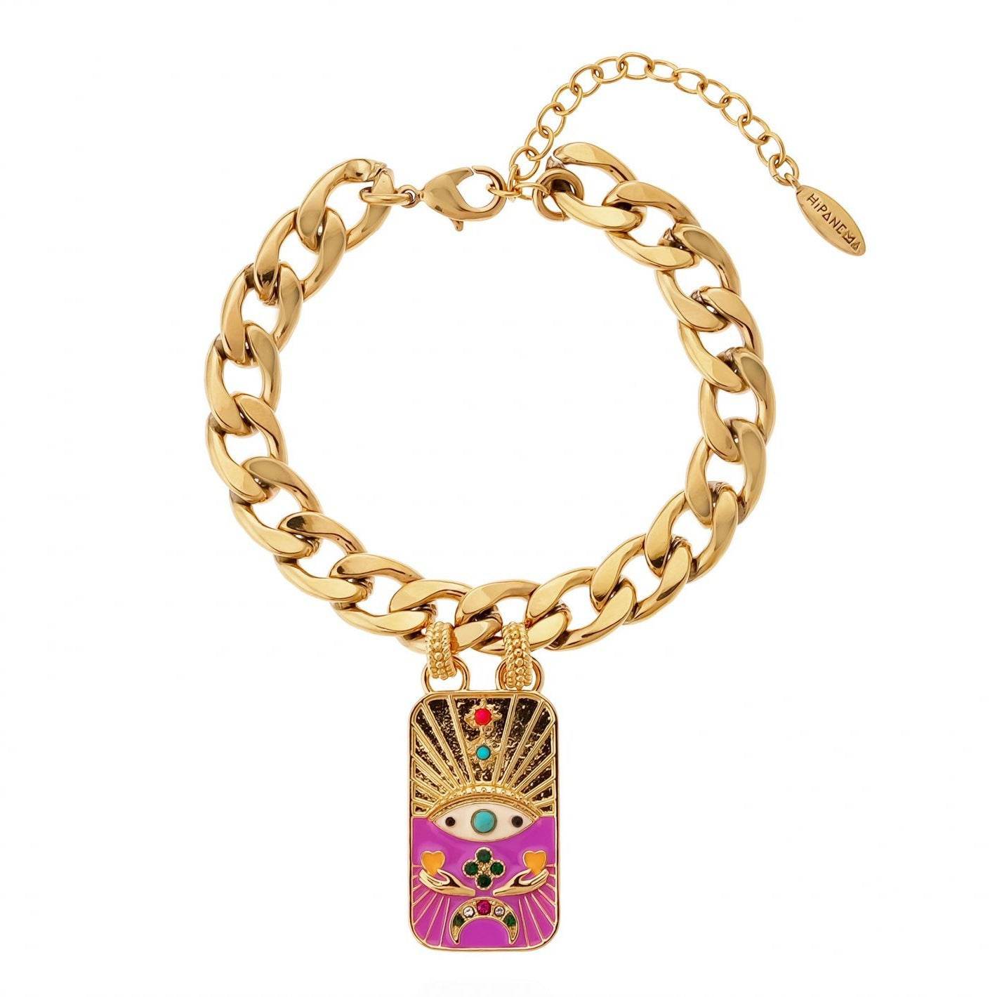 Color Chain Bracelet & Sweater Chain Set - Retro Style for Trendy Women - Buy Center