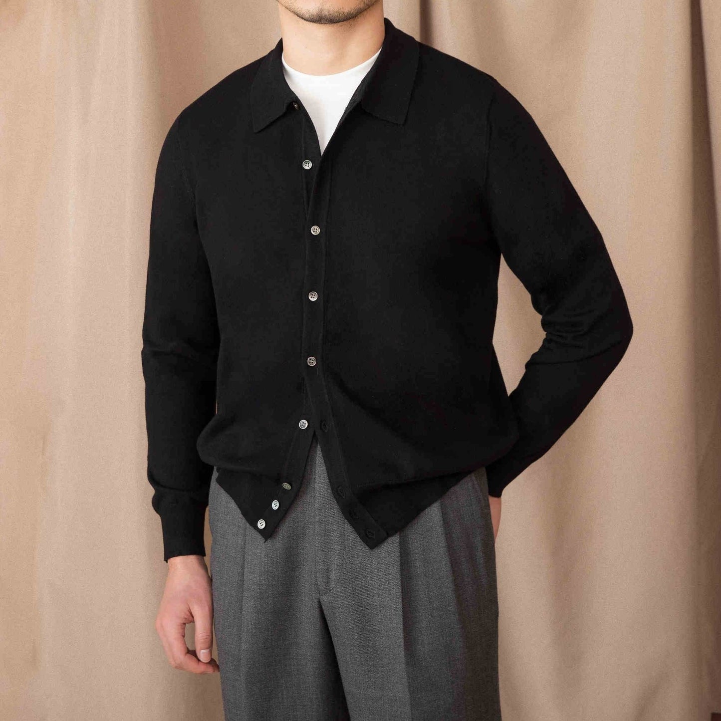 Youth Men's Long Sleeve Cotton Shirt - Stylish Modern Fit for Any Occasion - Buy Center