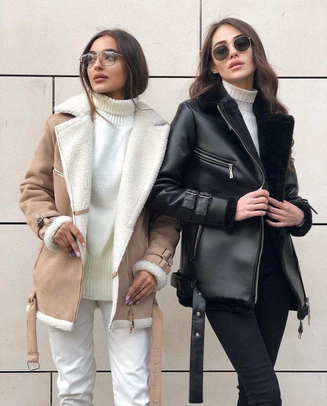 Stylish Women's Suede Zipper Cardigan - Trendy Long Sleeve Solid Coat - Buy Center