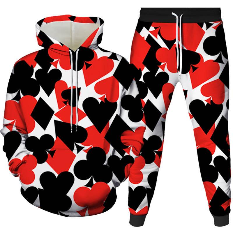 Cozy Digital Print Hooded Pajama Set for Men & Women - Stylish Comfort - Buy Center