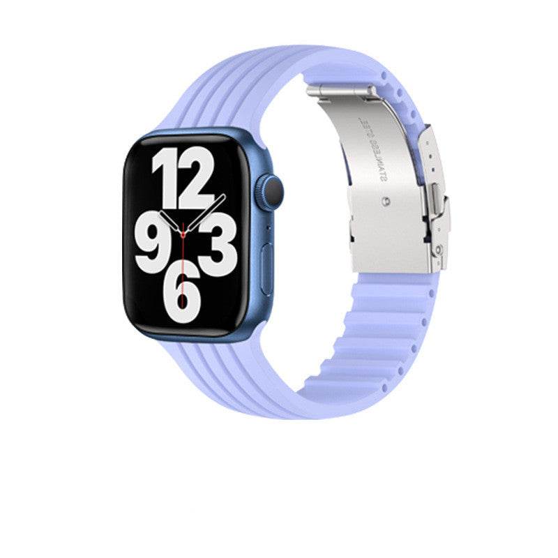 Buycenter Silicone Stripe iWatch Strap - Stylish & Comfortable for Men/Women - Buy Center