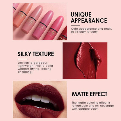 Bullet Matte Lipstick Set - Waterproof, Long-Lasting Shades for Any Occasion - Buy Center