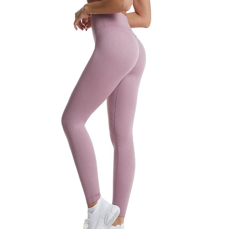 Buycenter High Waisted Plus Size Gym Pants - Solid Color, Seamless Fit - Buy Center