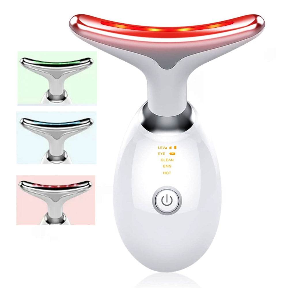 7-in-1 Neck Face Massager - LED Skin Rejuvenation & Sculpting Tool - Buy Center