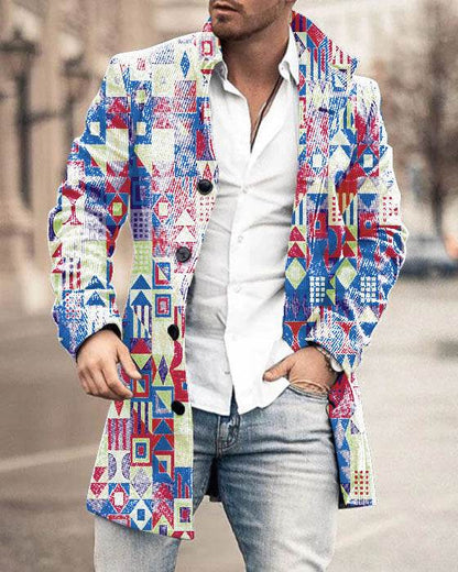 Men's Woolen Trench Coat - Stylish Stand Collar for Winter Fashion 2025 - Buy Center