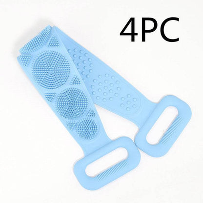 Premium Bath Towel Silicone Rubbing Back Towel - Double-Sided Comfort - Buy Center