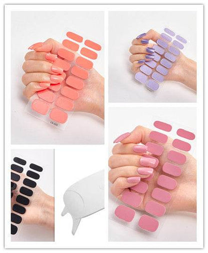 Waterproof Letter Color Nail Stickers - Long Lasting Stylish Designs - Buy Center