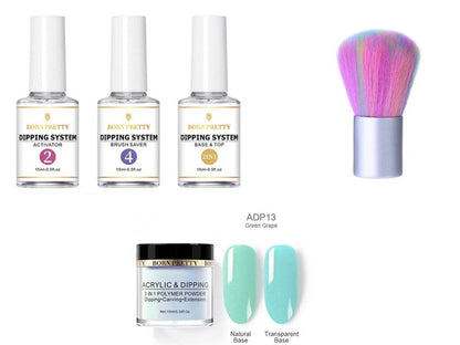 Dipping Nail Powders Set - Gradient & French Art, Long Lasting Finish - Buy Center