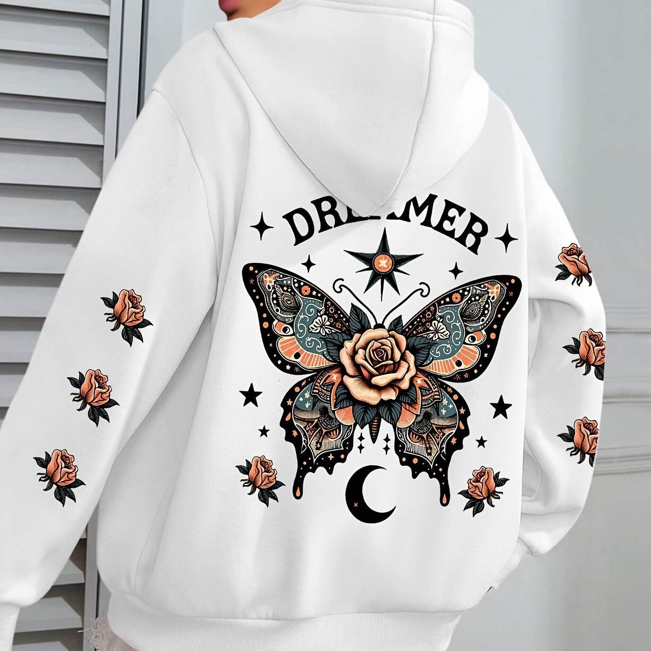 Women's Casual Letter Print Hoodie - Stylish Loose Fit & Drawstring - Buy Center