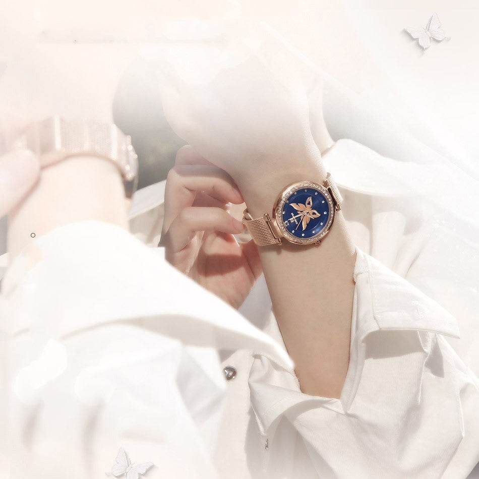 Elegant Women's Stainless Steel Fashion Watch - Chic Round Design 2025 - Buy Center